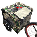 Camouflage Foldable Bicycle Trailer Bike Trailer For Camping Pet Dog Cat Luggage Carry Anthracite Oxford Fabric Steel