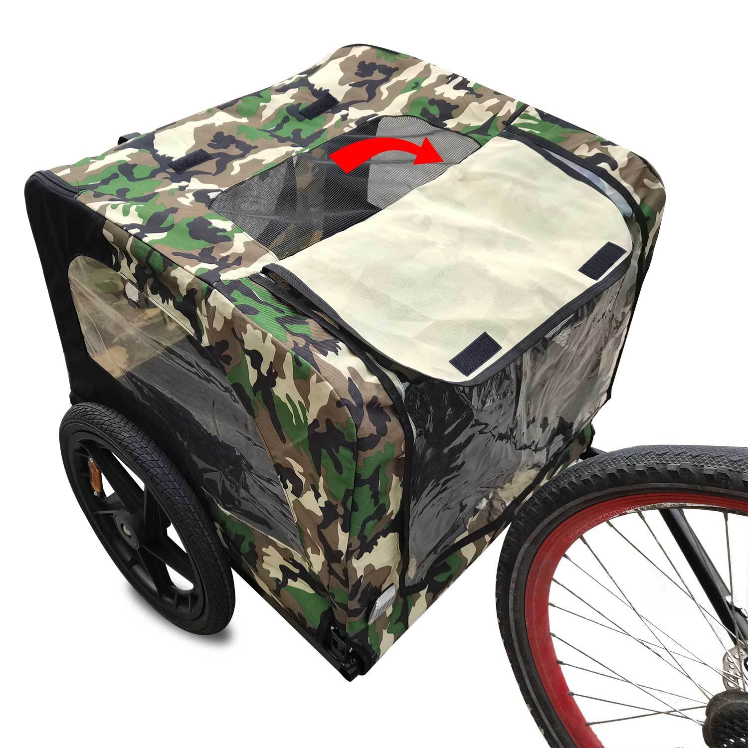 Camouflage Foldable Bicycle Trailer Bike Trailer