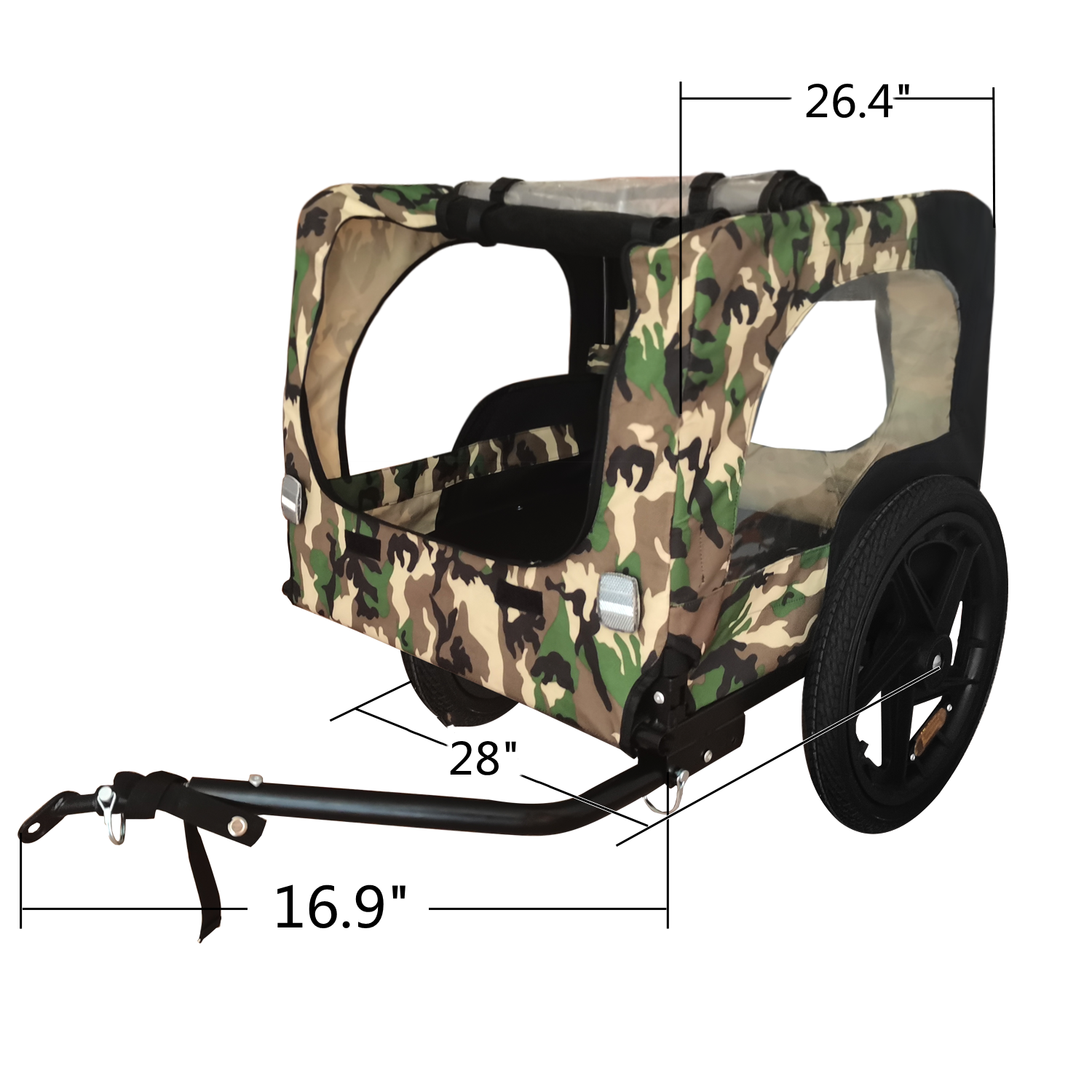 Camouflage Foldable Bicycle Trailer Bike Trailer