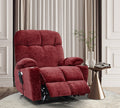 Liyasi Dual Okin Motor Power Lift Recliner Chair For Elderly Infinite Position Lay Flat 180 Recliner With Heat Massage Red Foam Fabric