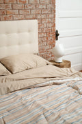 4 Piece Khaki Brushed Microfiber Queen Hypoallergenic Sheet Set Khaki Microfiber
