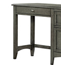 Transitional Styled Furniture Cool Gray Finish 1Pc Writing Desk With 2X Drawers 1 Keyboard Tray Home Furniture Office Furniture Gray Office Transitional Wood