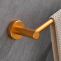 6 Piece Bathroom Towel Rack Set Wall Mount brushed gold-aluminium