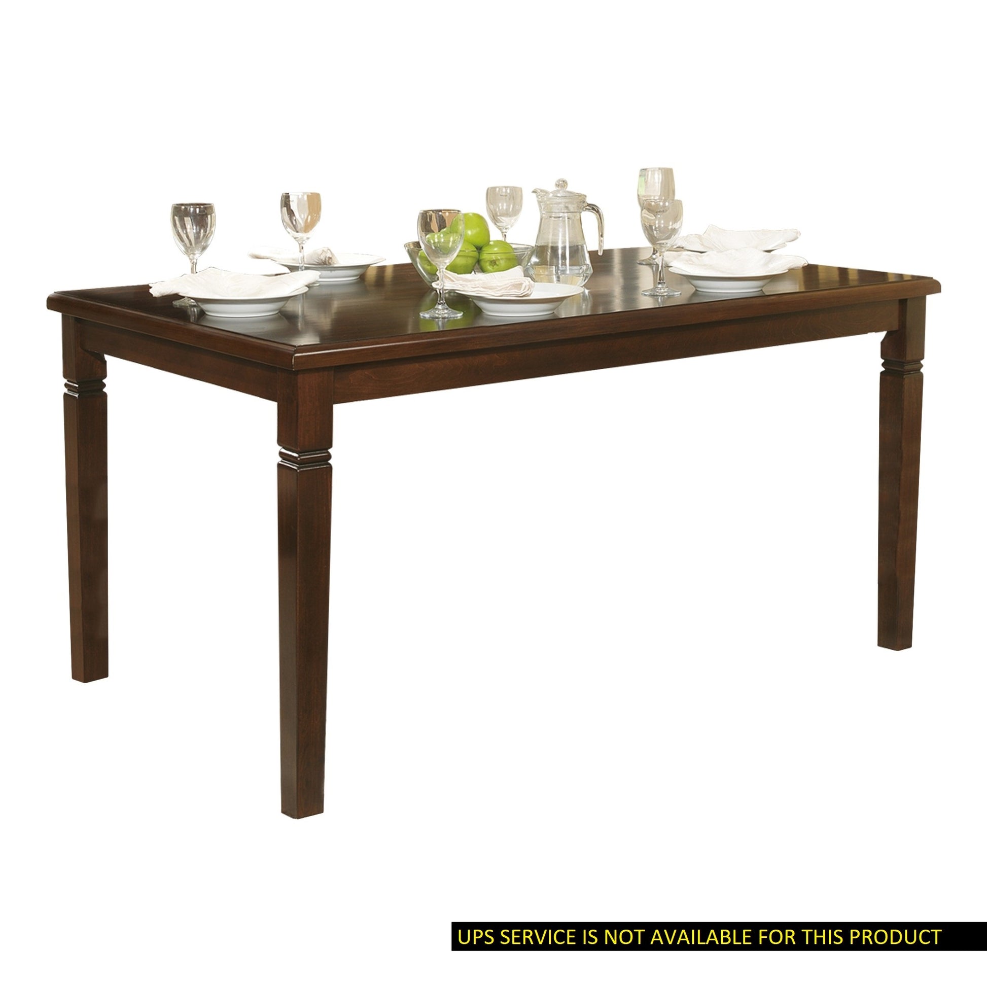Espresso Finish Transitional Style 1pc Dining Table espresso-dining room-transitional-wood