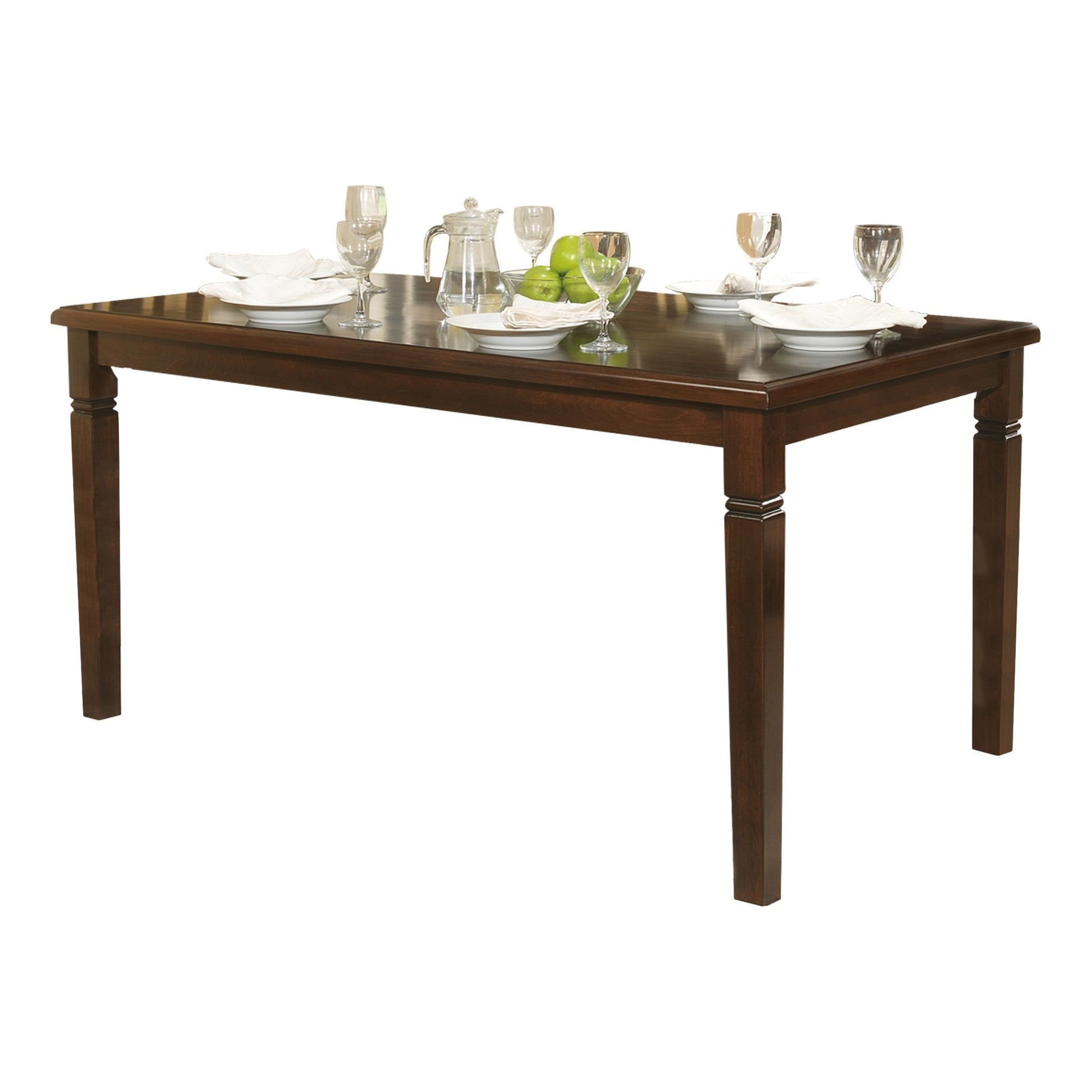 Espresso Finish Transitional Style 1pc Dining Table espresso-dining room-transitional-wood