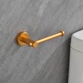 6 Piece Bathroom Towel Rack Set Wall Mount brushed gold-aluminium