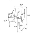 Modern Mid Century Chair Velvet Sherpa Armchair For Living Room Bedroom Office Easy Assemble Navy Navy Foam Velvet