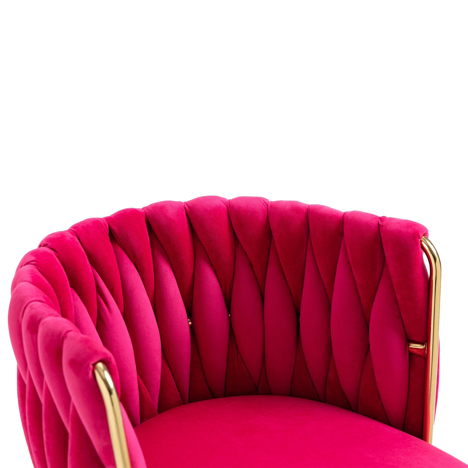 Coolmore Leisuredining Chairsaccent Chair2Pc Set Rose Red Metal