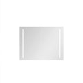 40in. W x 30 in. H LED Large Rectangular Aluminum metallic grey-aluminium