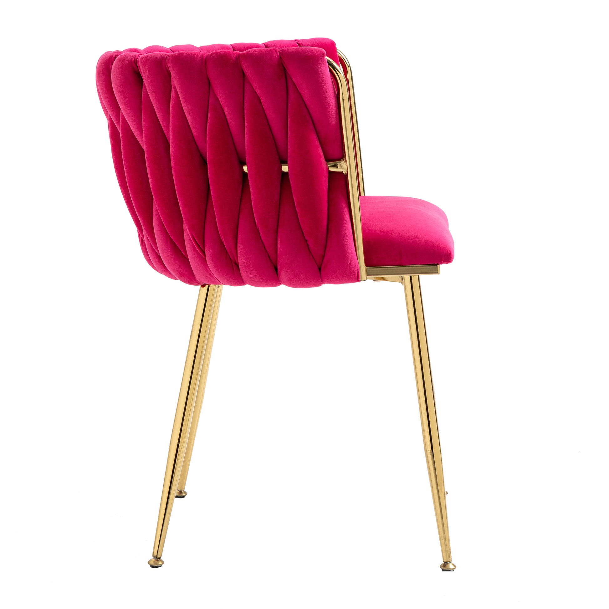 Coolmore Leisuredining Chairsaccent Chair2Pc Set Rose Red Metal