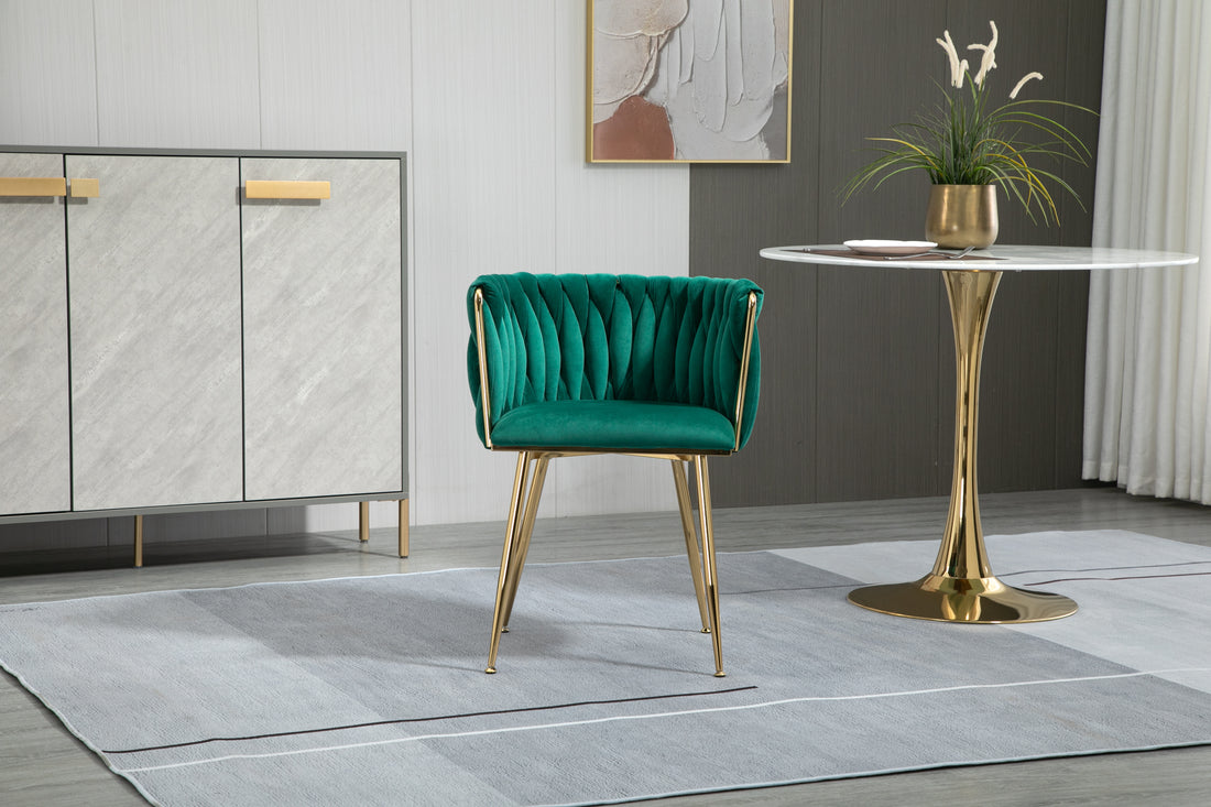 Coolmore Leisuredining Chairsaccent Chair1Pc Set Emerald Metal