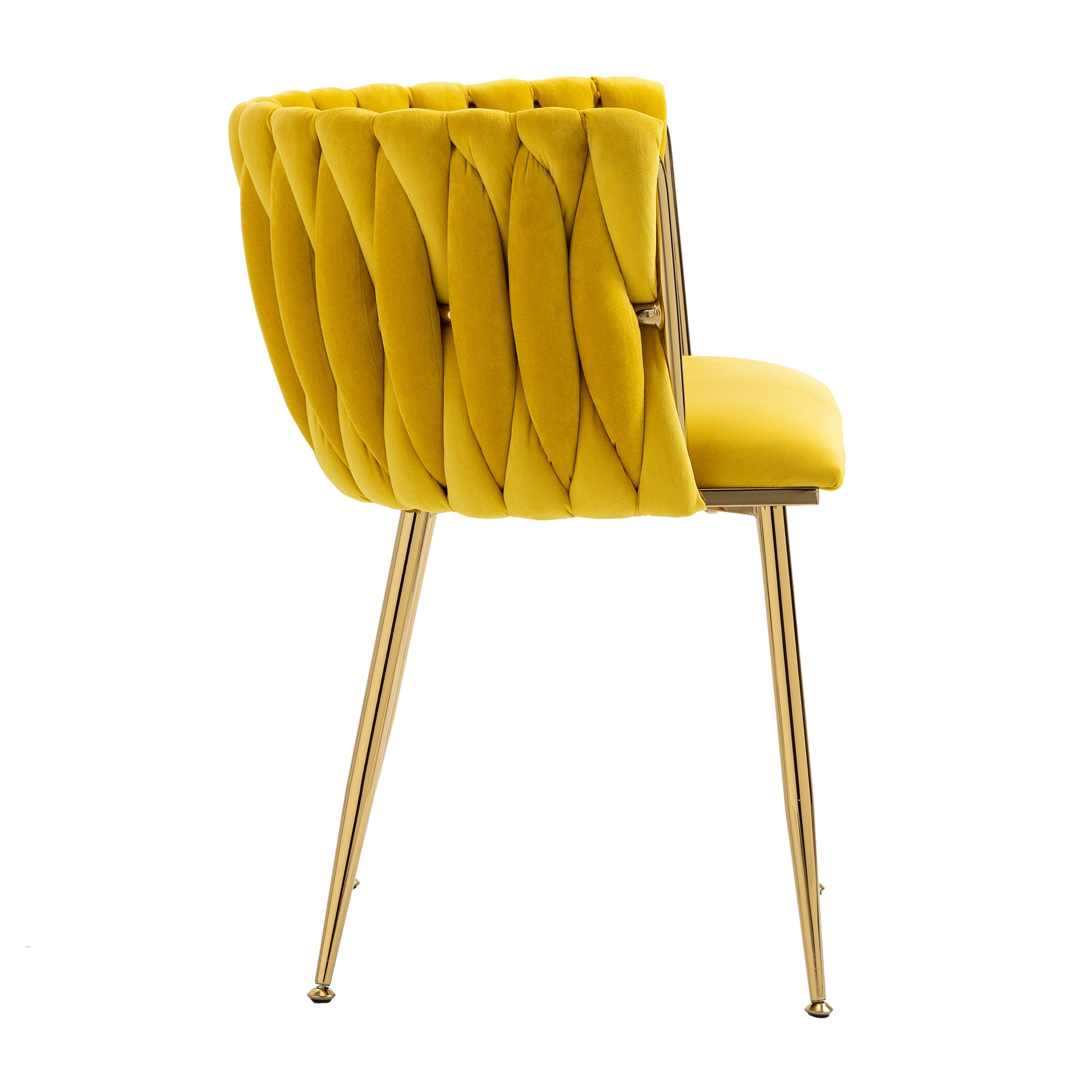 Coolmore Leisuredining Chairsaccent Chair1Pc Set Mustard Metal