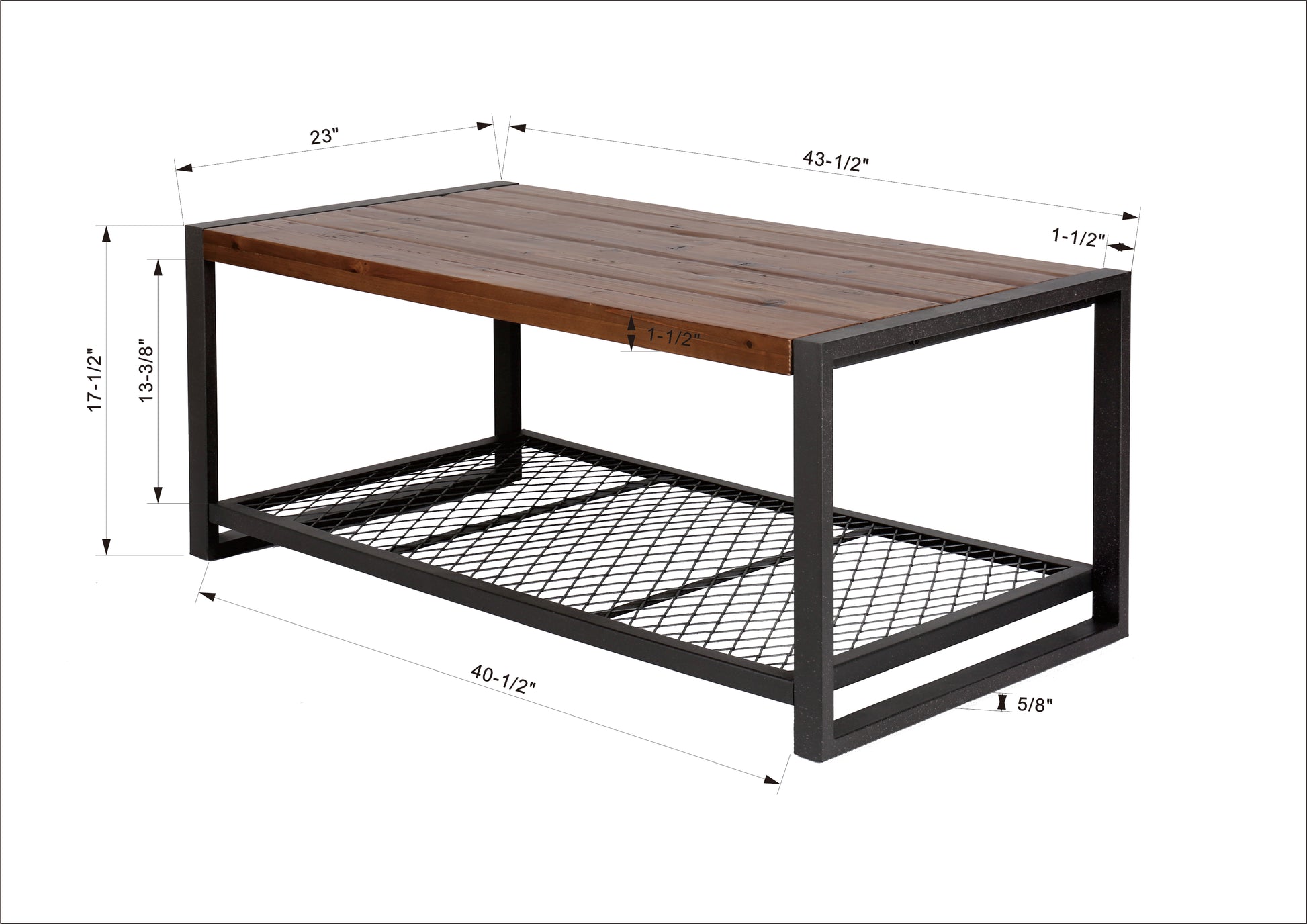 Console Coffee Table With A Natural Reclaimed Wood Finish, For Living Room Natural Solid Wood