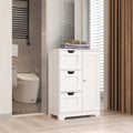 White Freestanding Storage Cabinet For Bathroom