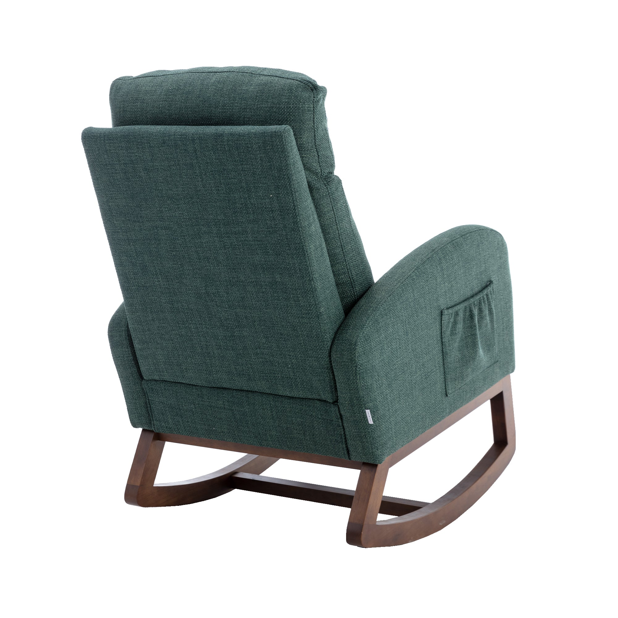 COOLMORE living room Comfortable rocking chair living emerald-solid wood
