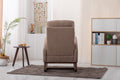 Coolmore Rocking Chair, Modern Glider Chair, Recliner Armchair With Wood Legs And Side Pocket, Nursery Rocking Accent Chair With High Back For Living Room Bedroom Camel Linen Camel Foam Solid Wood