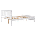 Full Bed With Headboard And Footboard For Kids, Teens, Adults,With A Nightstand ,White White Pine