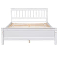 Full Bed With Headboard And Footboard For Kids, Teens, Adults,With A Nightstand ,White White Pine