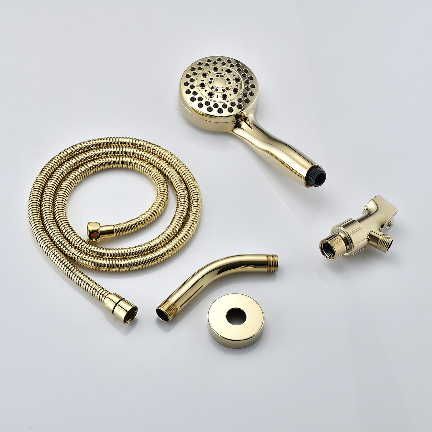 Handheld Shower Head With Hose High Pressure Shower Heads, Gold Gold Plastic