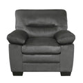 Modern Sleek Design Living Room Furniture 1Pc Chair Dark Gray Fabric Upholstered Comfortable Plush Seating Dark Gray Primary Living Space Modern Fabric