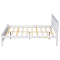 Full Bed With Headboard And Footboard For Kids, Teens, Adults,With A Nightstand ,White White Pine