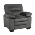 Modern Sleek Design Living Room Furniture 1Pc Chair Dark Gray Fabric Upholstered Comfortable Plush Seating Dark Gray Primary Living Space Modern Fabric