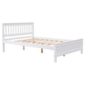 Full Bed With Headboard And Footboard For Kids, Teens, Adults,With A Nightstand ,White White Pine