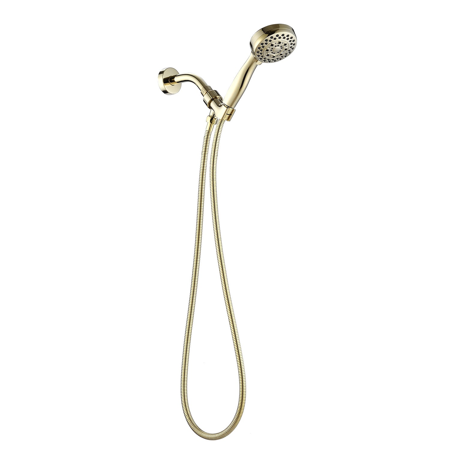 Handheld Shower Head With Hose High Pressure Shower Heads, Gold Gold Plastic