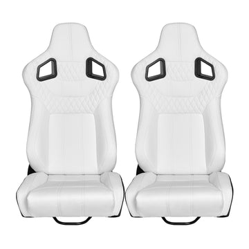 Racing Seat White Vinyl