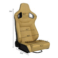 Racing Seat Brown Vinyl