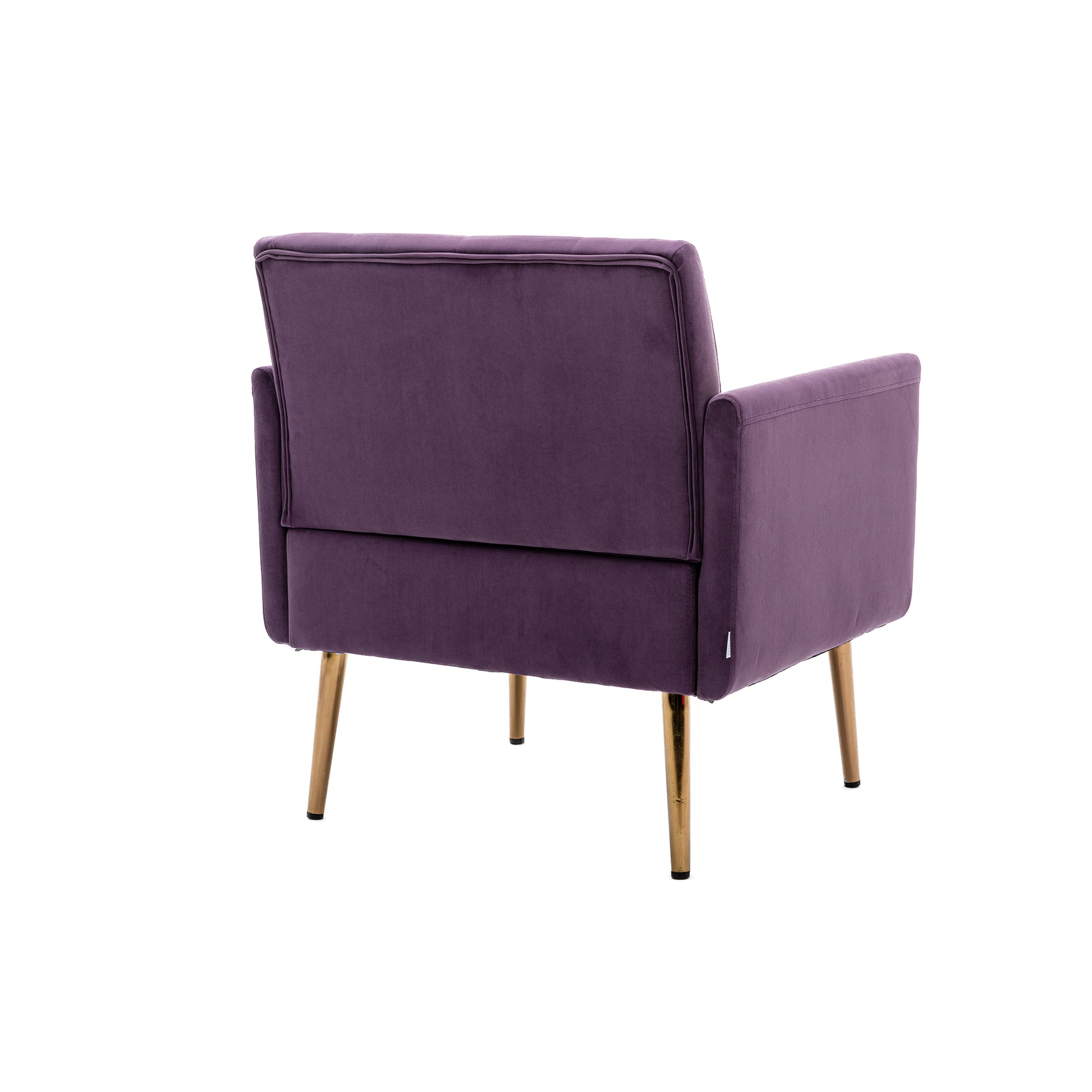 Coolmore Accent Chair ,Leisure Single Sofa With Rose Golden Feet Purple Polyester