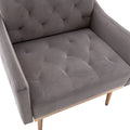 Coolmore Accent Chair ,Leisure Single Sofa With Rose Golden Feet Grey Polyester