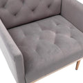 Coolmore Accent Chair ,Leisure Single Sofa With Rose Golden Feet Grey Polyester