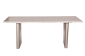 Live Edge Premium White Washed Dining Table White Washed Solid Wood