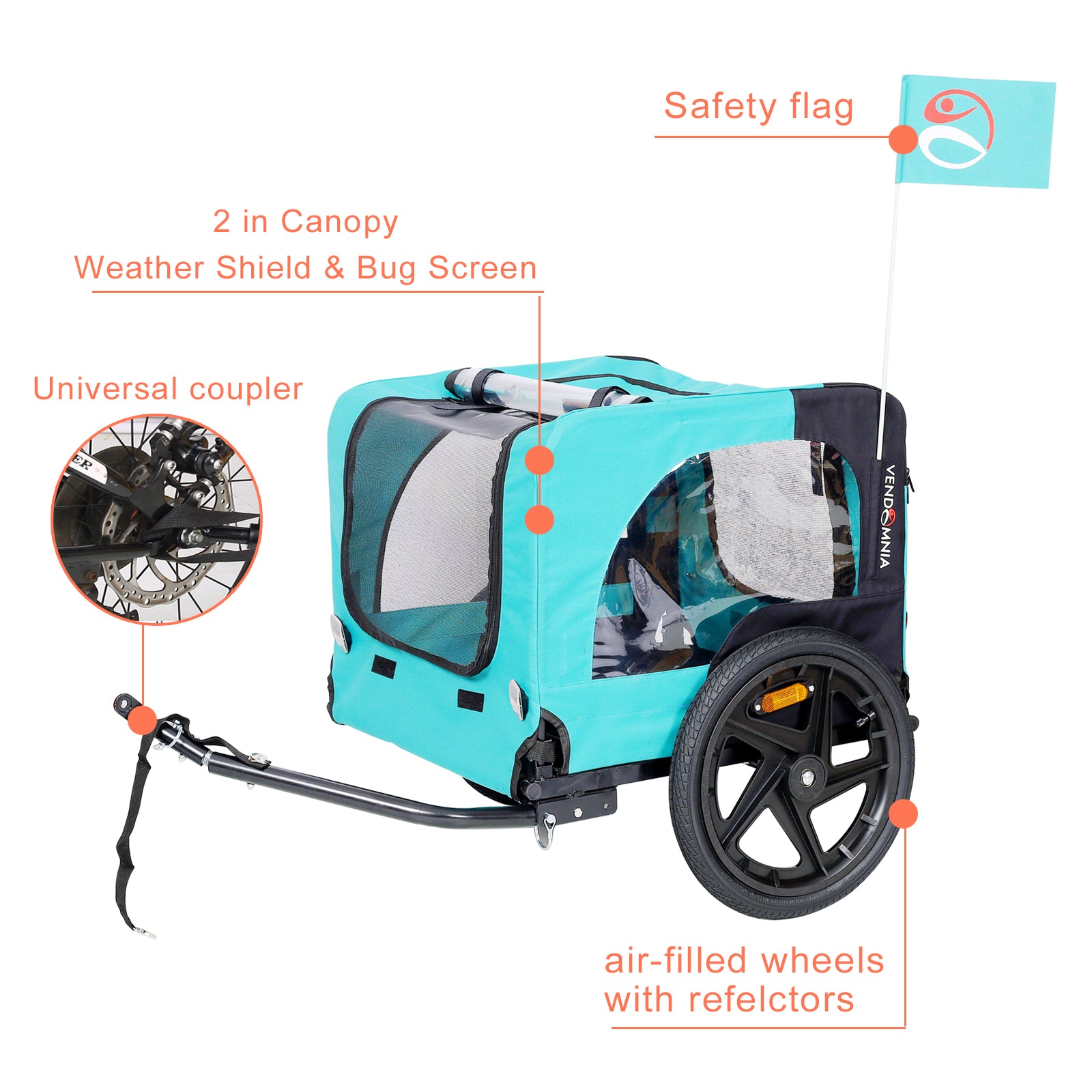 lime green bob stroller Light Green Foldable Pet Jogging Stroller Dog Carriers Bicycle Trailer Pet Dog Cat Bike Trailer Light Blue Oxford Fabric Metal