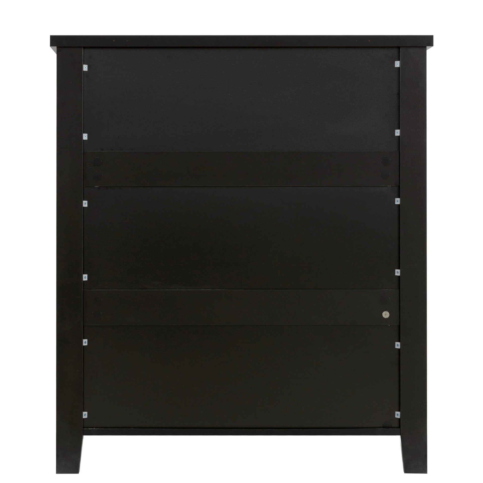 Drawer Dresser Bar Cabinet Side Cabinet,Buffet Sideboard,Buffet Service Counter, Solid Wood Frame,Plasticdoor Panel,Retro Shell Handle,Applicable To Dining Room, Living Room, Kitchen ,Corridor,Black 5 Or More Drawers Black Primary Living Space Classic