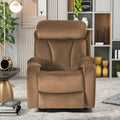 Lift Chair Recliner For Elderly Power Remote Control Recliner Sofa Relax Soft Chair Anti Skid Australia Cashmere Fabric Furniture Living Room Brown Light Brown Wood Primary Living Space Heavy Duty