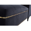 Video 58''Velvet Chaise Lounge,Button Tufted Right Arm Facing Lounge Chair With Trim & Solid Wood Legs For Living Room Or Office,Sleeper Lounge Sofa Style Of Wf284880Aab Black Fabric Velvet