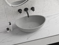 Oval Concrete Vessel Bathroom Sink Handmade