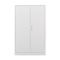 Metal Storage Cabinet With Locking Doors And Adjustable Shelf, Folding Filing Storage Cabinetfolding Storage Locker Cabinet For Home Office,School,Garage, White White Steel