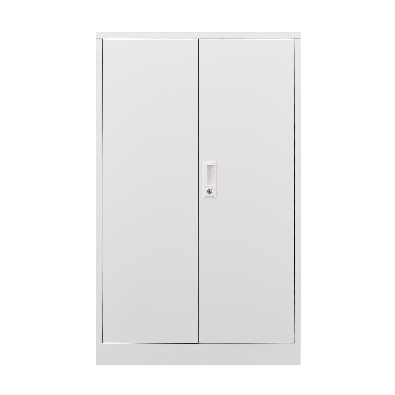 Metal Storage Cabinet With Locking Doors And Adjustable Shelf, Folding Filing Storage Cabinetfolding Storage Locker Cabinet For Home Office,School,Garage, White White Steel