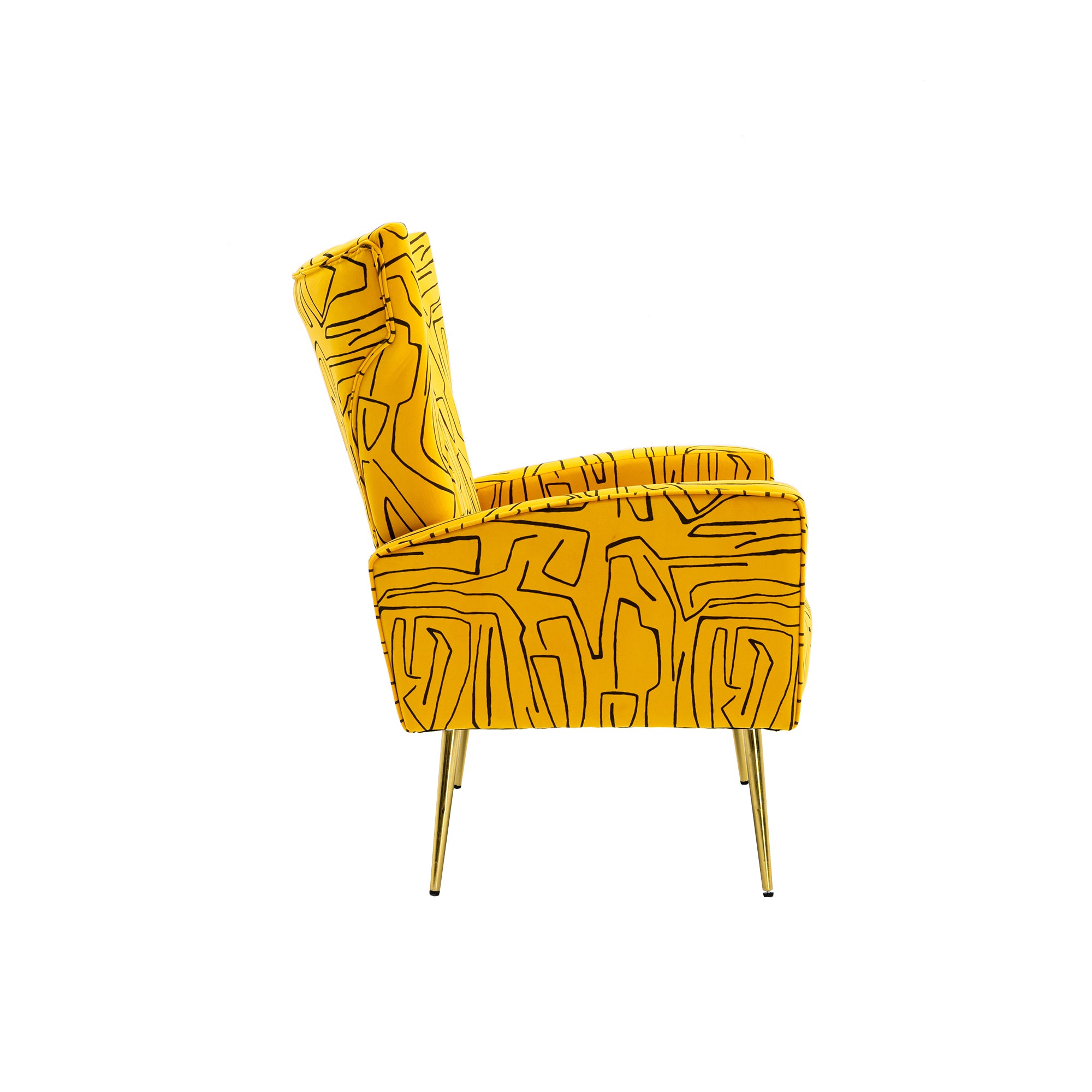 COOLMORE Accent Chair ,leisure single chair with Rose yellow-metal