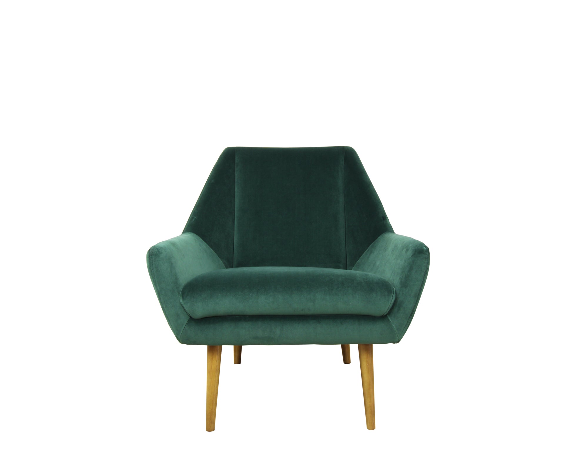Rose Accent Chair Velvet Green Green Upholstered