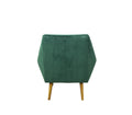 Rose Accent Chair Velvet Green Green Upholstered