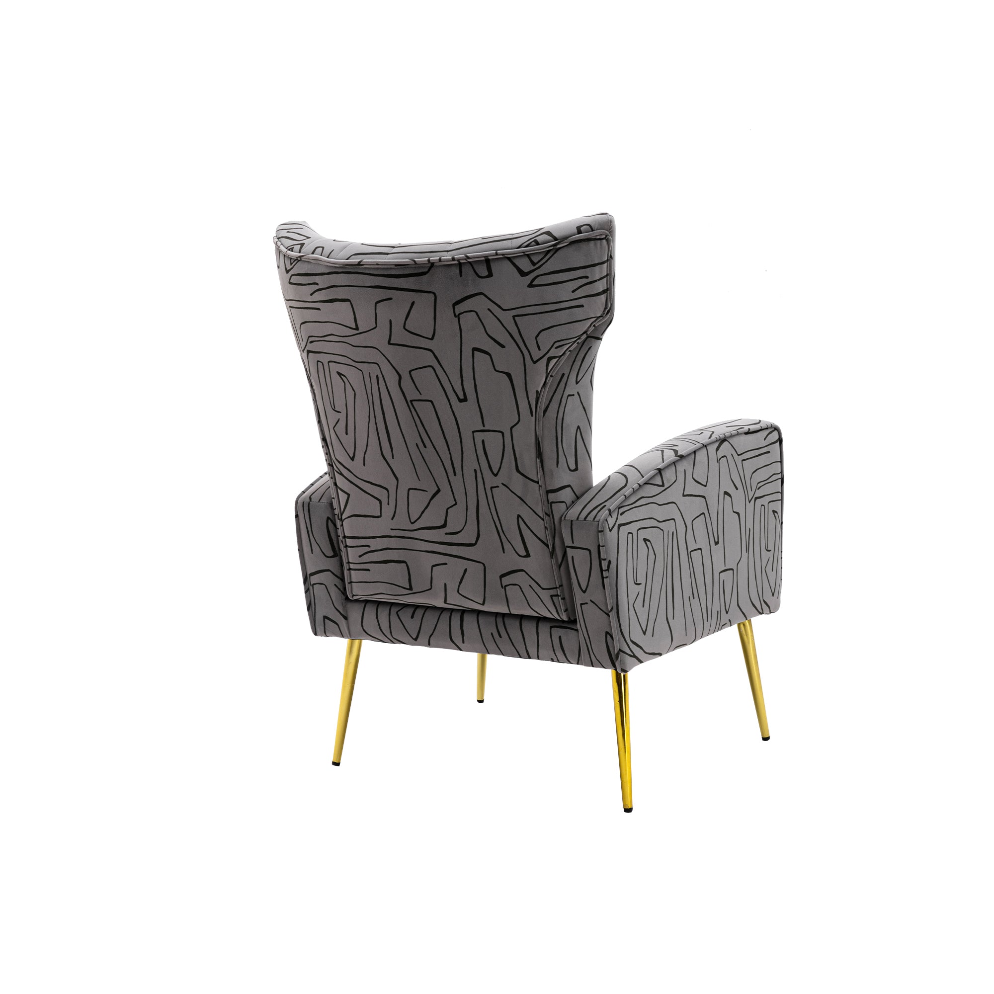COOLMORE Accent Chair ,leisure single chair with Rose grey-metal