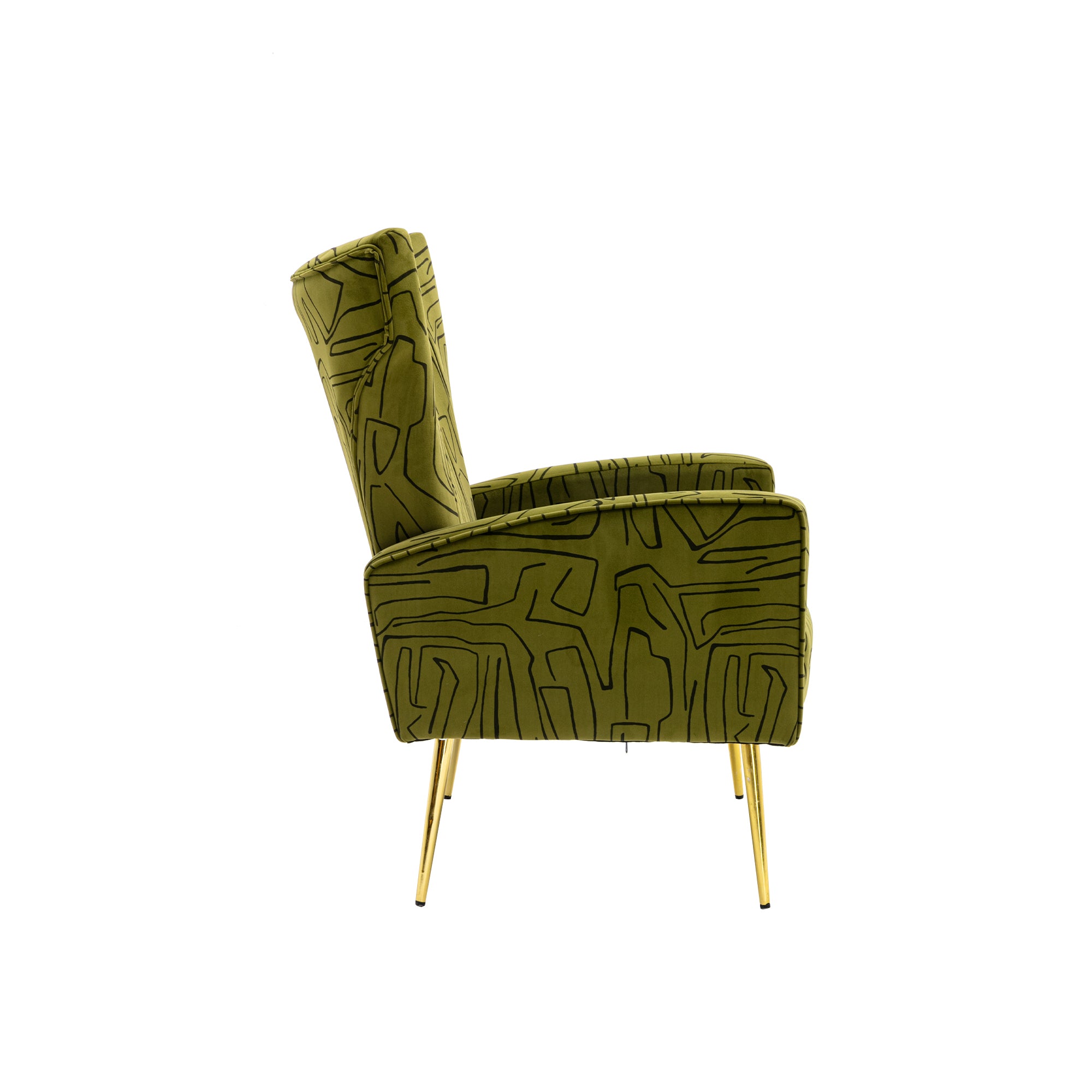 COOLMORE Accent Chair ,leisure single chair with Rose olive-metal