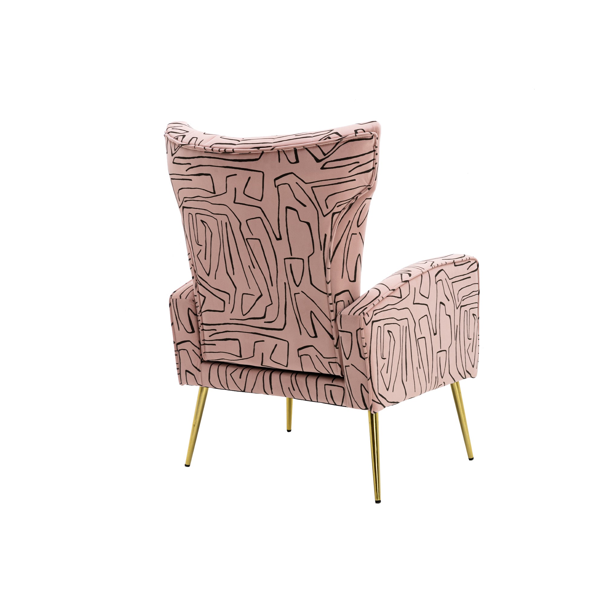 COOLMORE Accent Chair ,leisure single chair with Rose pink-metal