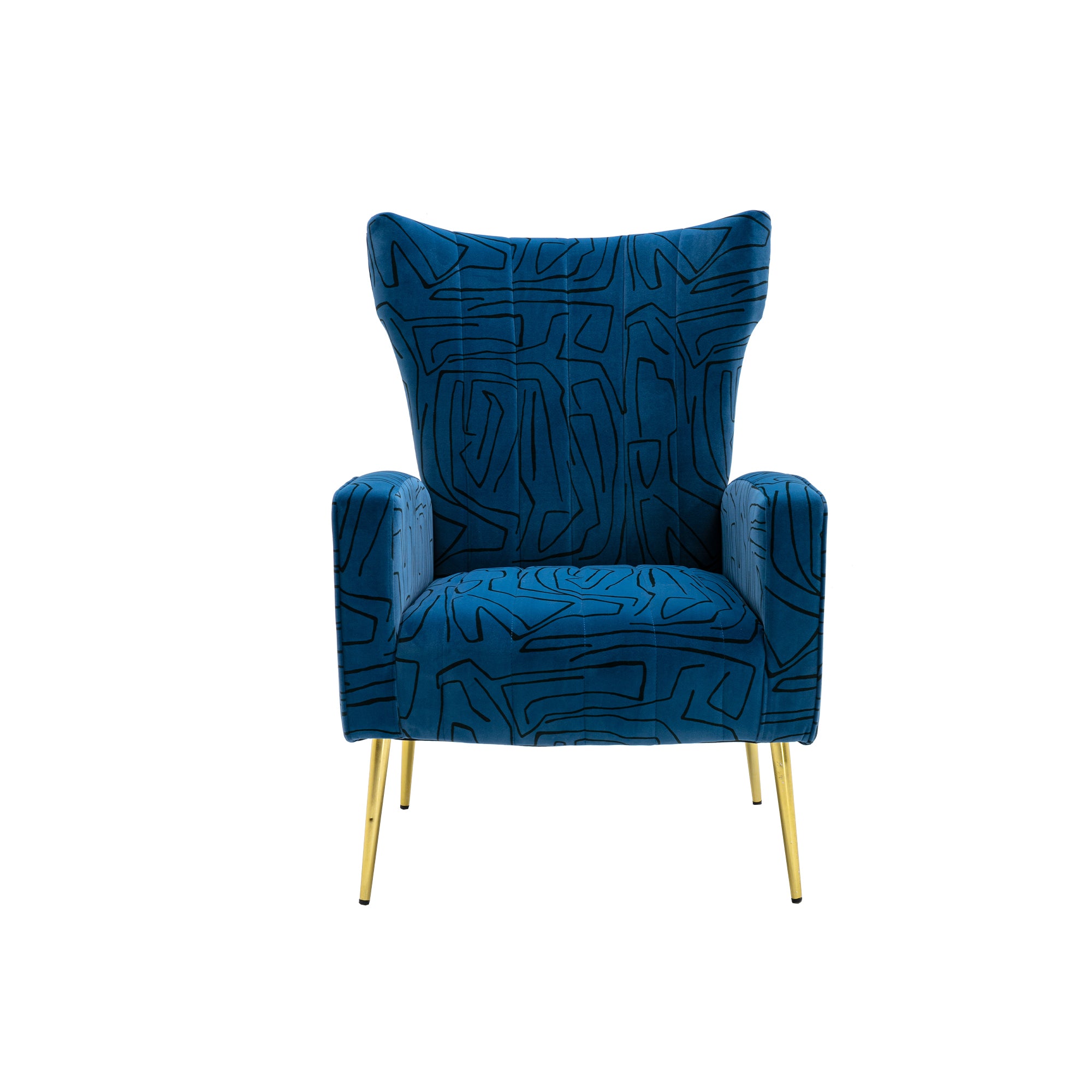 COOLMORE Accent Chair ,leisure single chair with Rose navy-metal