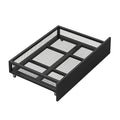 Metal Platform Bed With 2 Drawers, Twin Black Black Metal