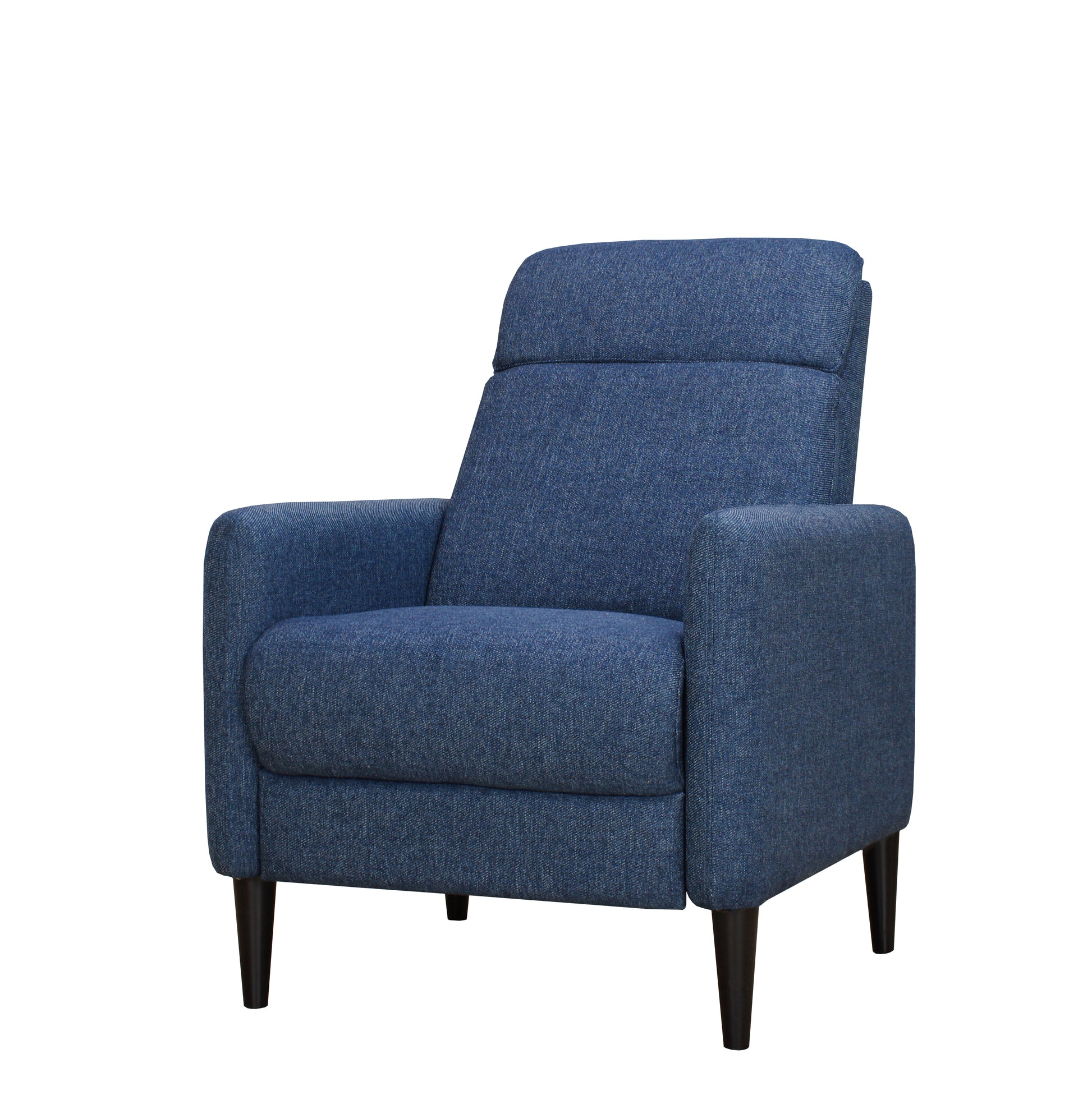 Molson Pushback Recliner Chair Blue Blue Upholstered